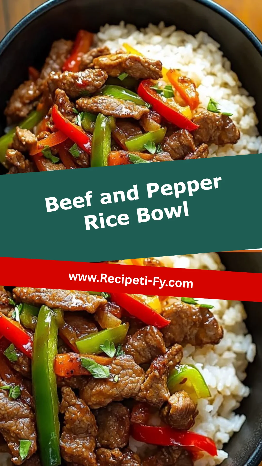 Beef and Pepper Rice Bowl