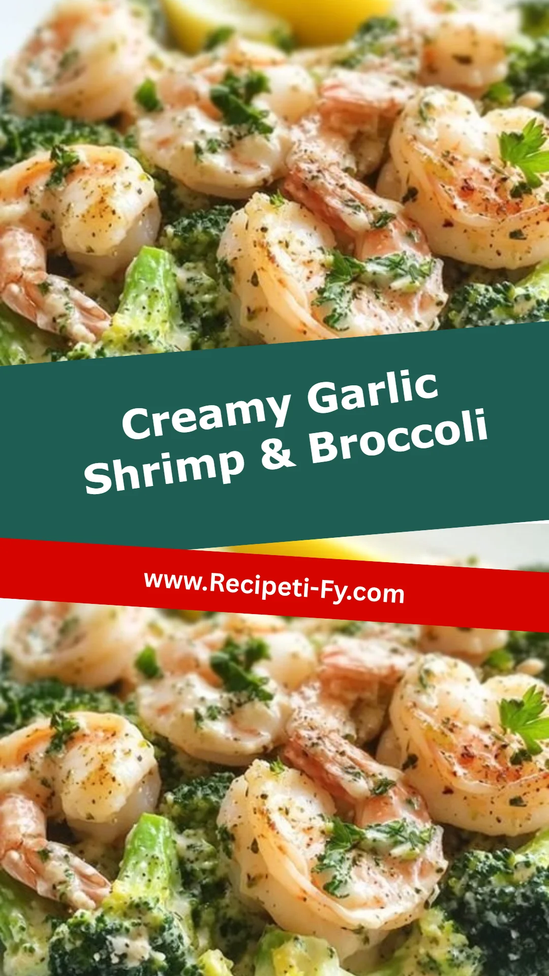 Creamy Garlic Shrimp & Broccoli