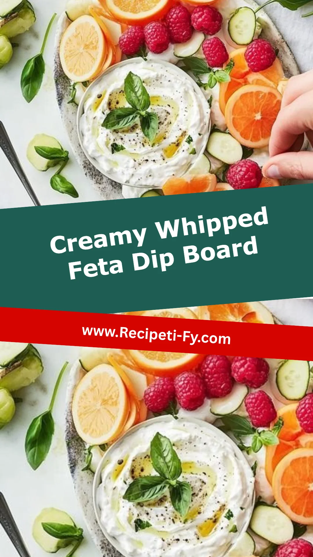 Creamy Whipped Feta Dip Board