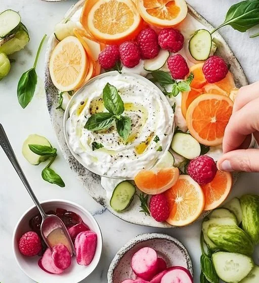 Creamy Whipped Feta Dip Board