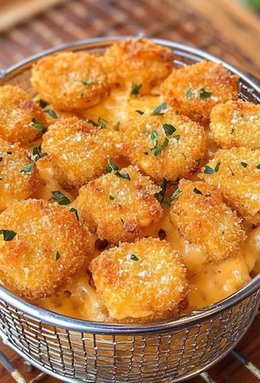 Crispy Fried Mac and Cheese Bites