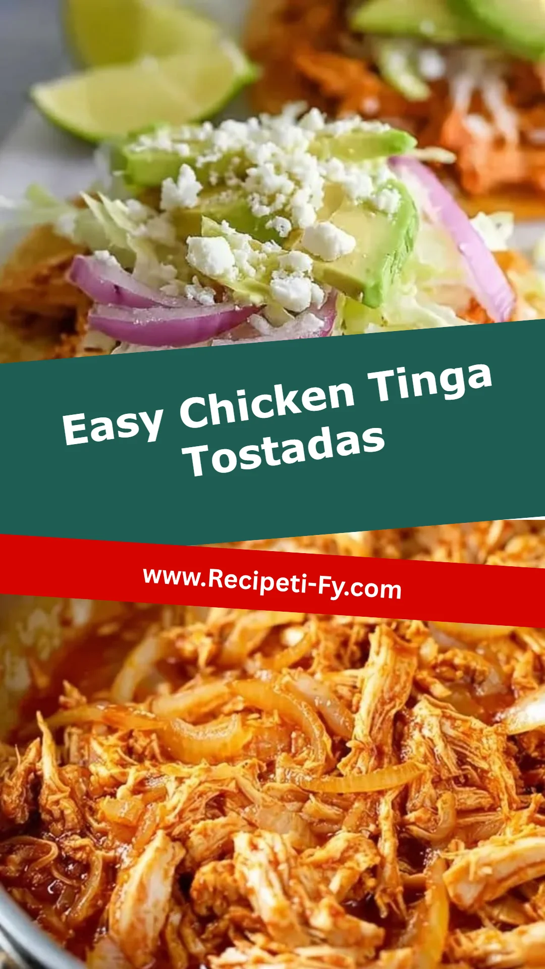 Easy Chicken Tinga Tostadas