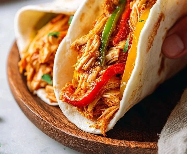 Easy Crockpot Chicken Fajitas