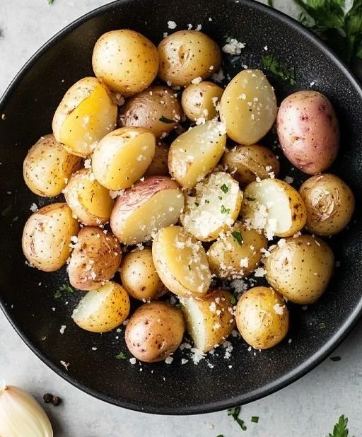 Easy Garlic Parmesan Potatoes