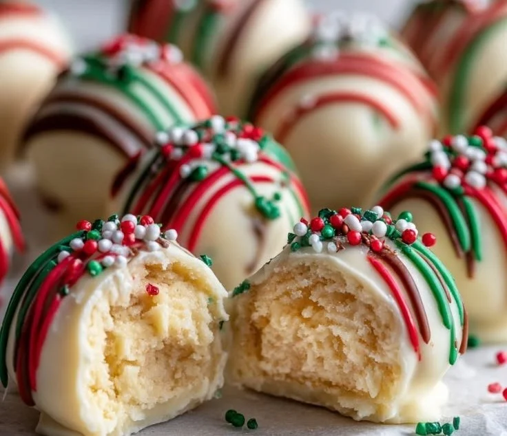 Easy No-Bake Christmas Cheesecake Bites