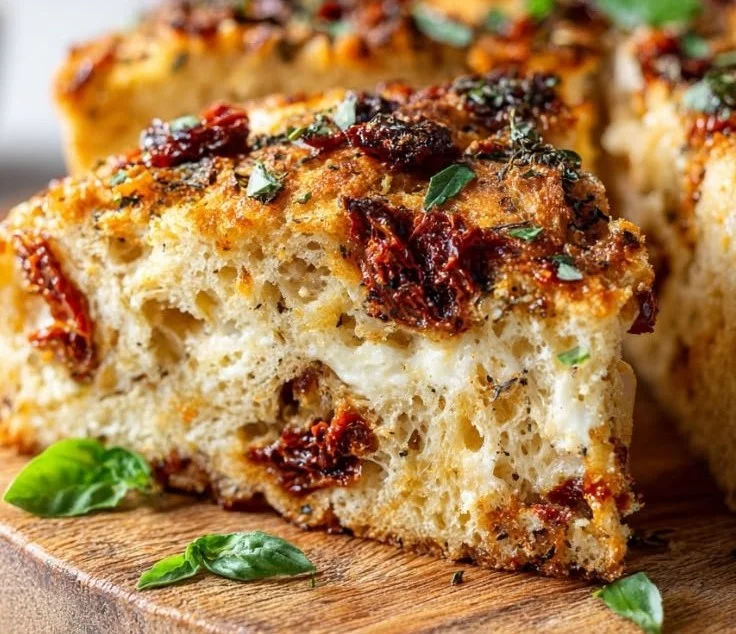 Easy Savory Tomato Basil Bread