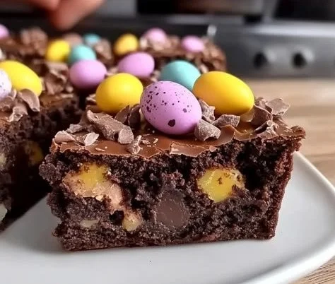 Fudgy Easter Brownies