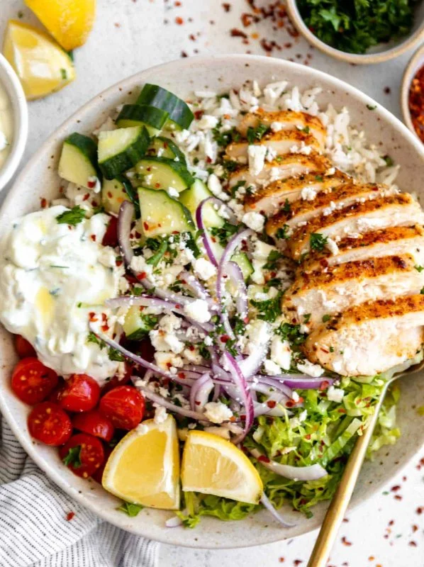 Greek Chicken Bowls