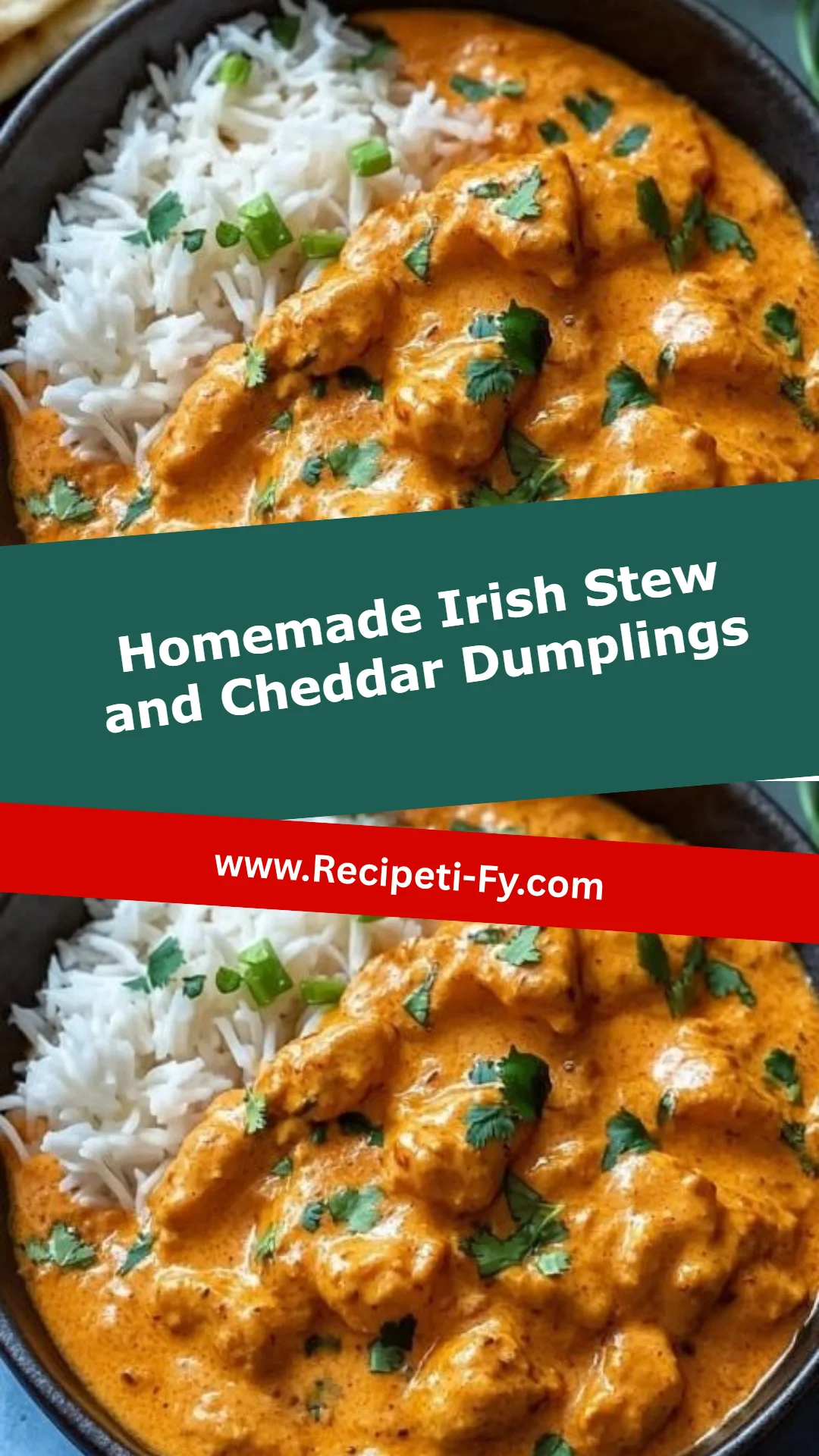 Homemade Irish Stew and Cheddar Dumplings