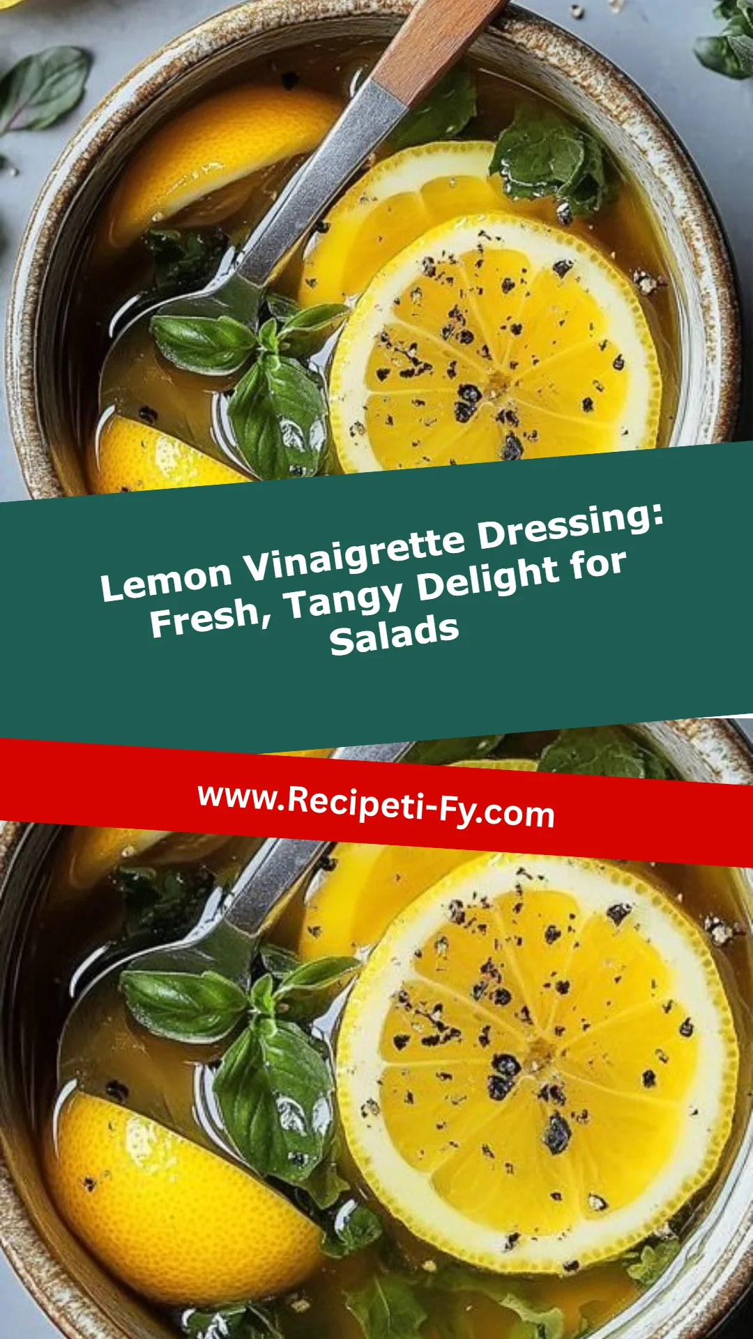Lemon Vinaigrette Dressing: Fresh, Tangy Delight for Salads