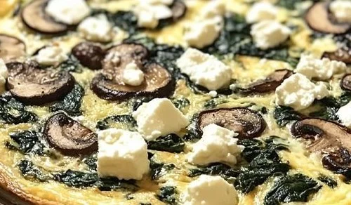 Low-Carb Spinach Mushroom Quiche