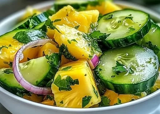 Pineapple Cucumber Salad