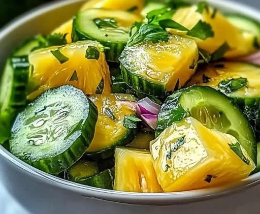 Pineapple Cucumber Salad