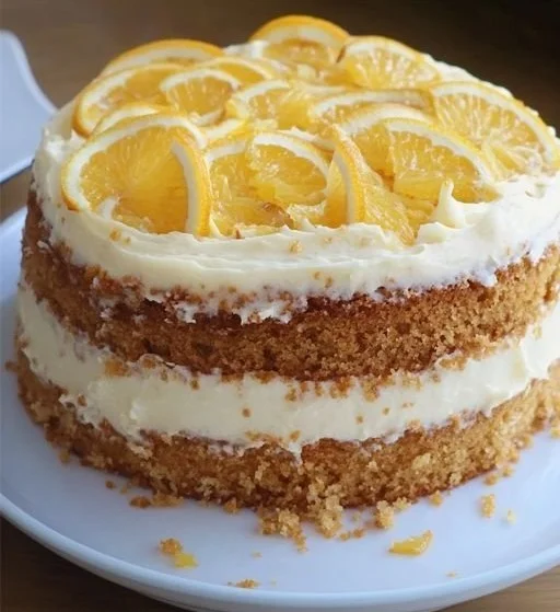Spiced Orange Ginger Carrot Cake with fresh ingredients and vibrant frosting