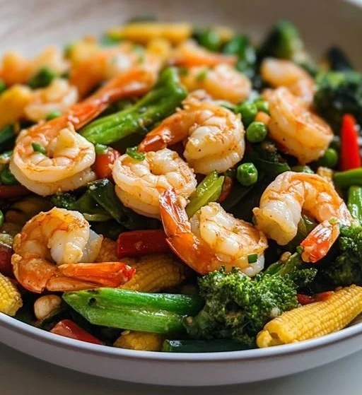 Spicy Shrimp and Veggie Stir-Fry