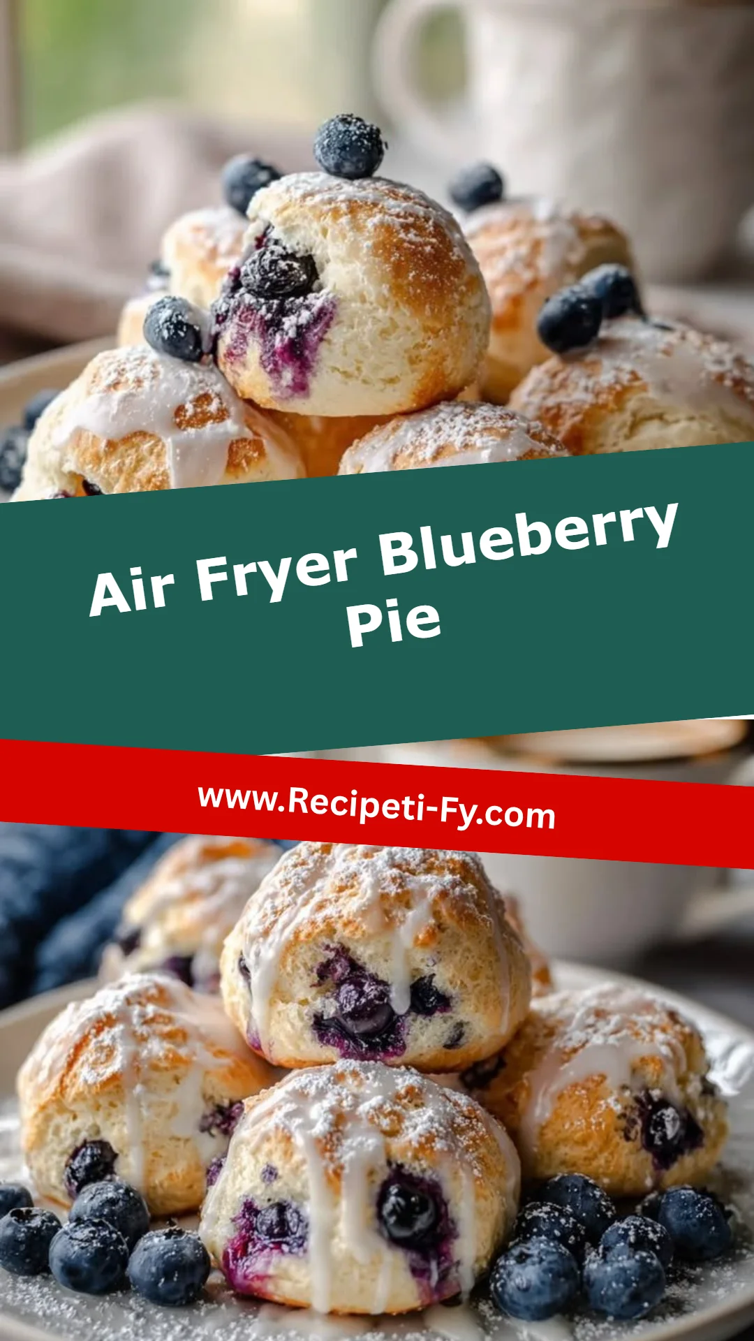Air Fryer Blueberry Pie