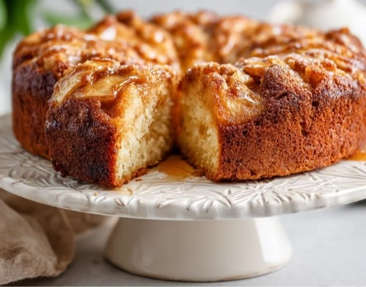 Apple Cider Bundt Cake with Sweet Brandy Glaze | An Education in Election Cake