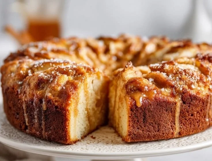 Apple Cider Bundt Cake with Sweet Brandy Glaze | An Education in Election Cake