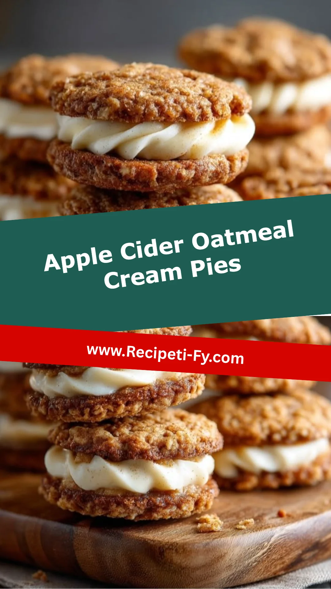 Apple Cider Oatmeal Cream Pies