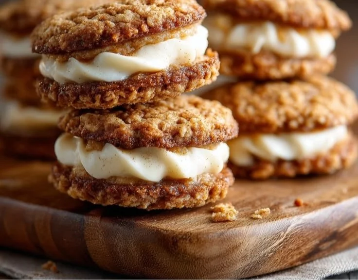 Apple Cider Oatmeal Cream Pies