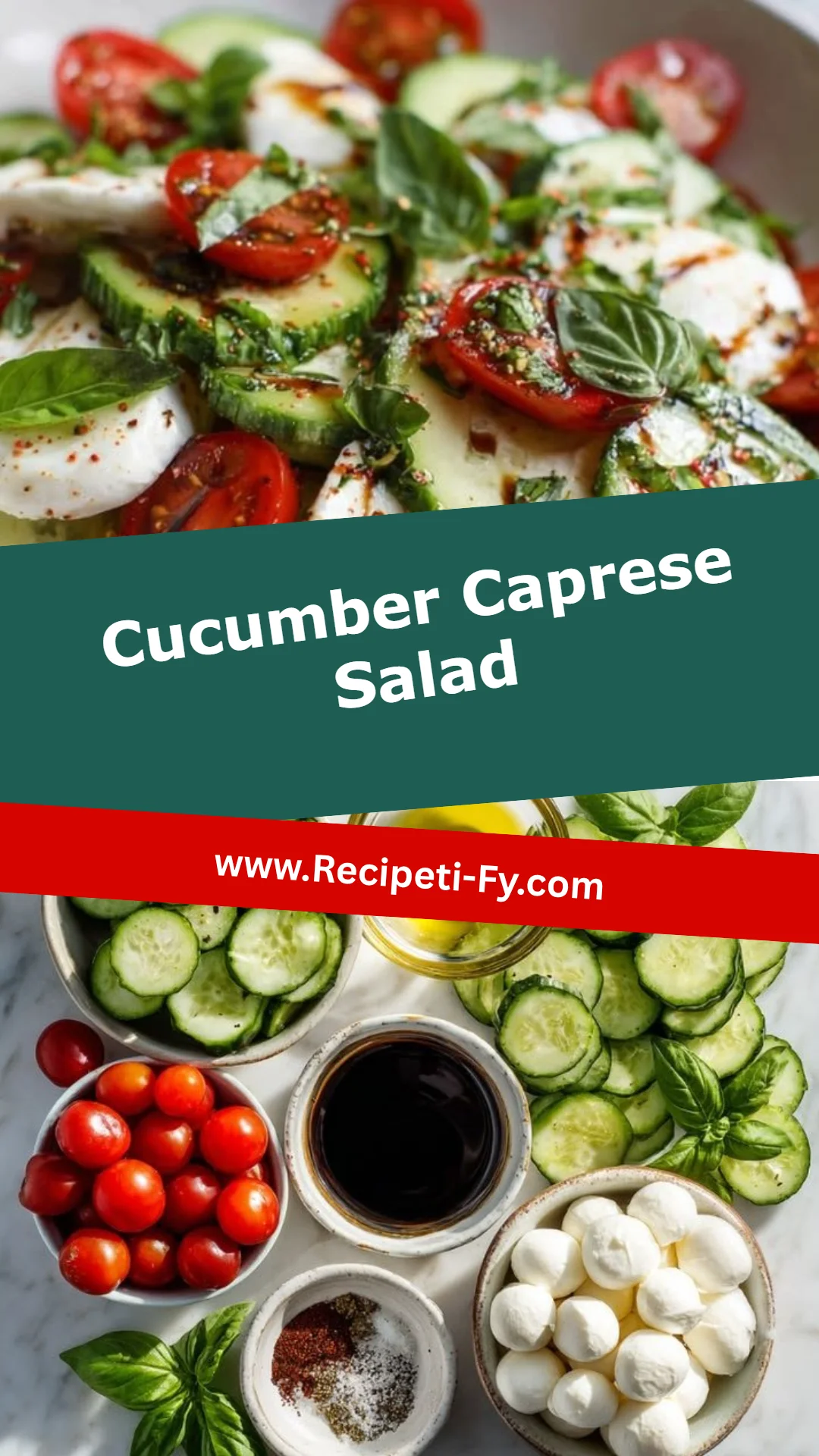 Cucumber Caprese Salad