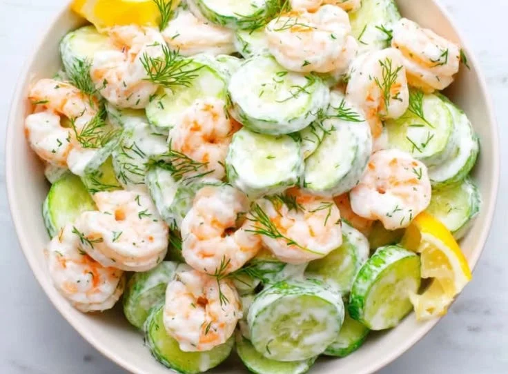 Cucumber Shrimp Salad