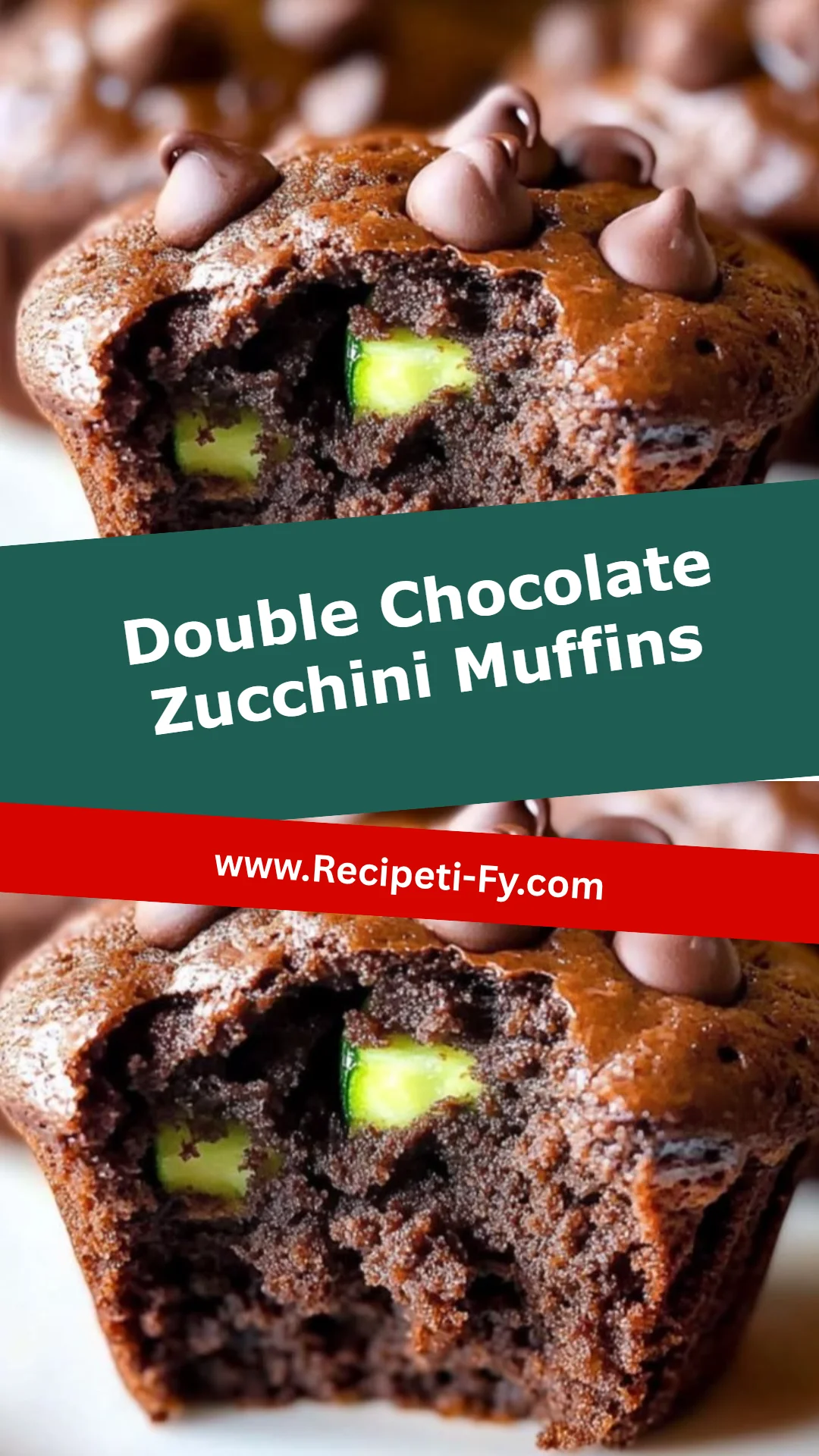 Double Chocolate Zucchini Muffins