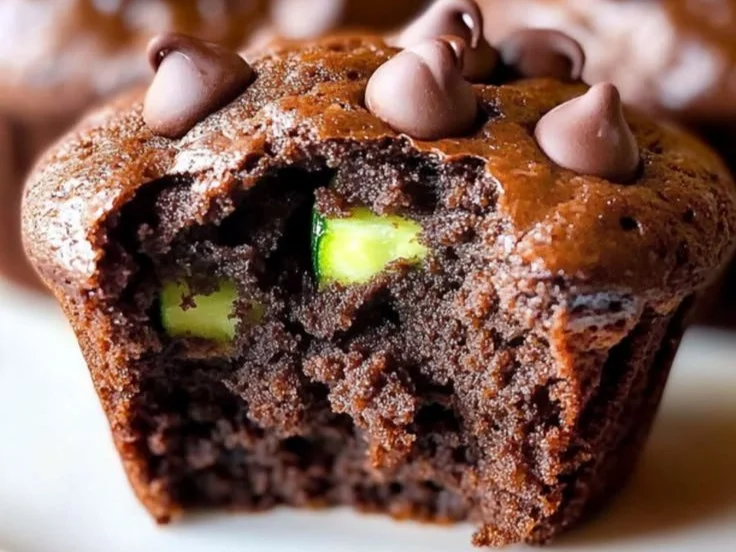 Double Chocolate Zucchini Muffins