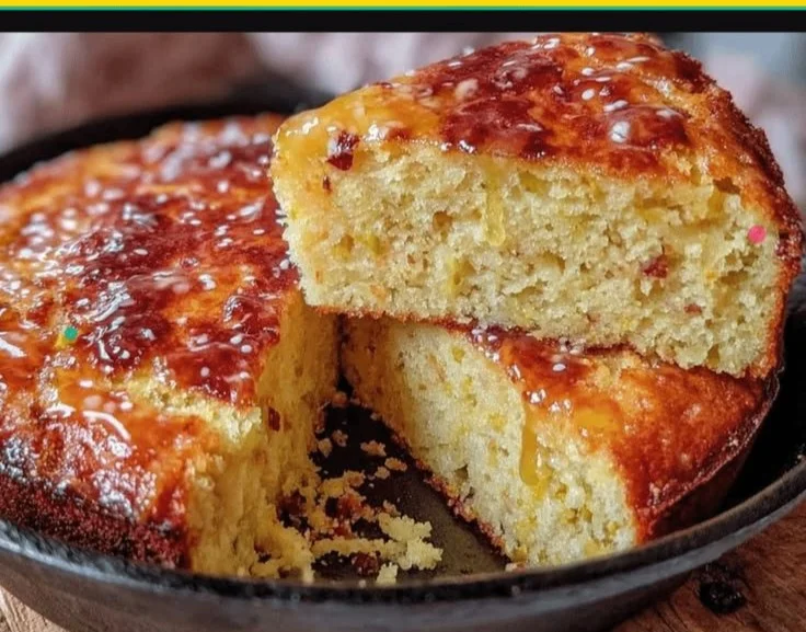 Easy Brown Butter Skillet Cornbread Recipe with Crispy Bottom for Cozy Meals