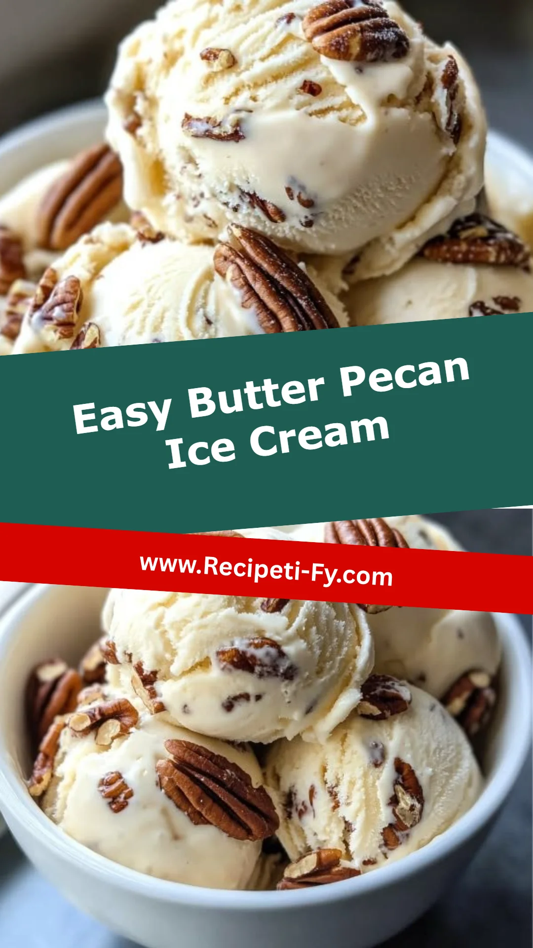 Easy Butter Pecan Ice Cream