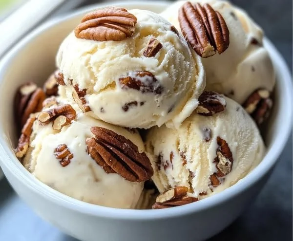 Easy Butter Pecan Ice Cream