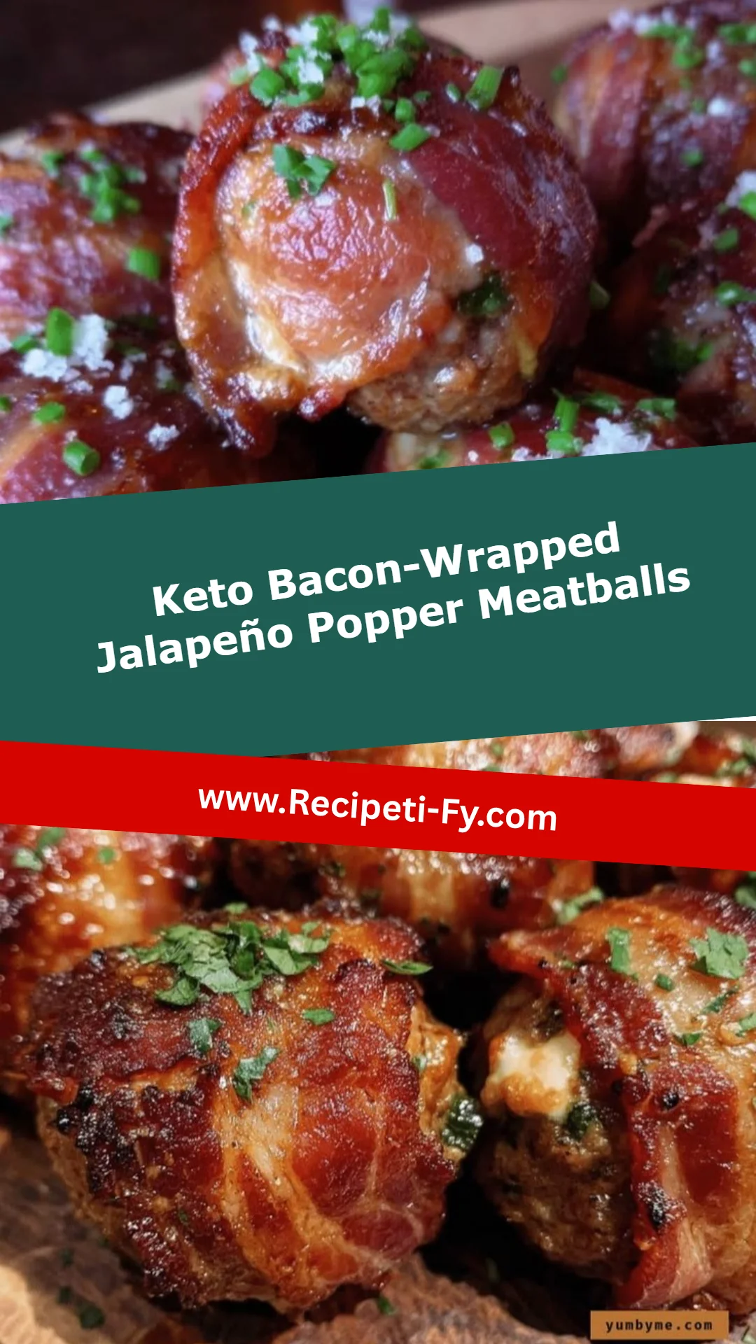 Keto Bacon-Wrapped Jalapeño Popper Meatballs