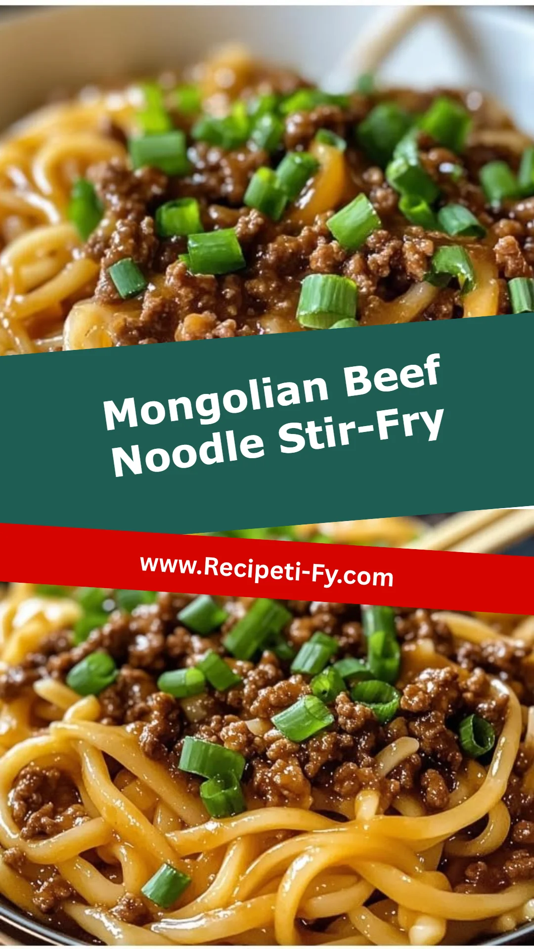 Mongolian Beef Noodle Stir-Fry