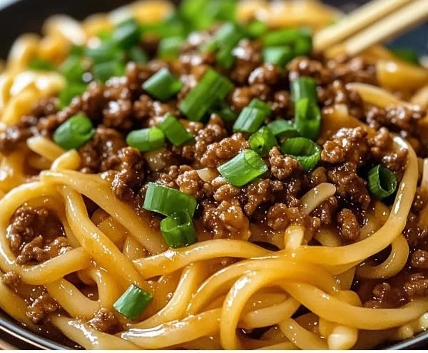Mongolian Beef Noodle Stir-Fry