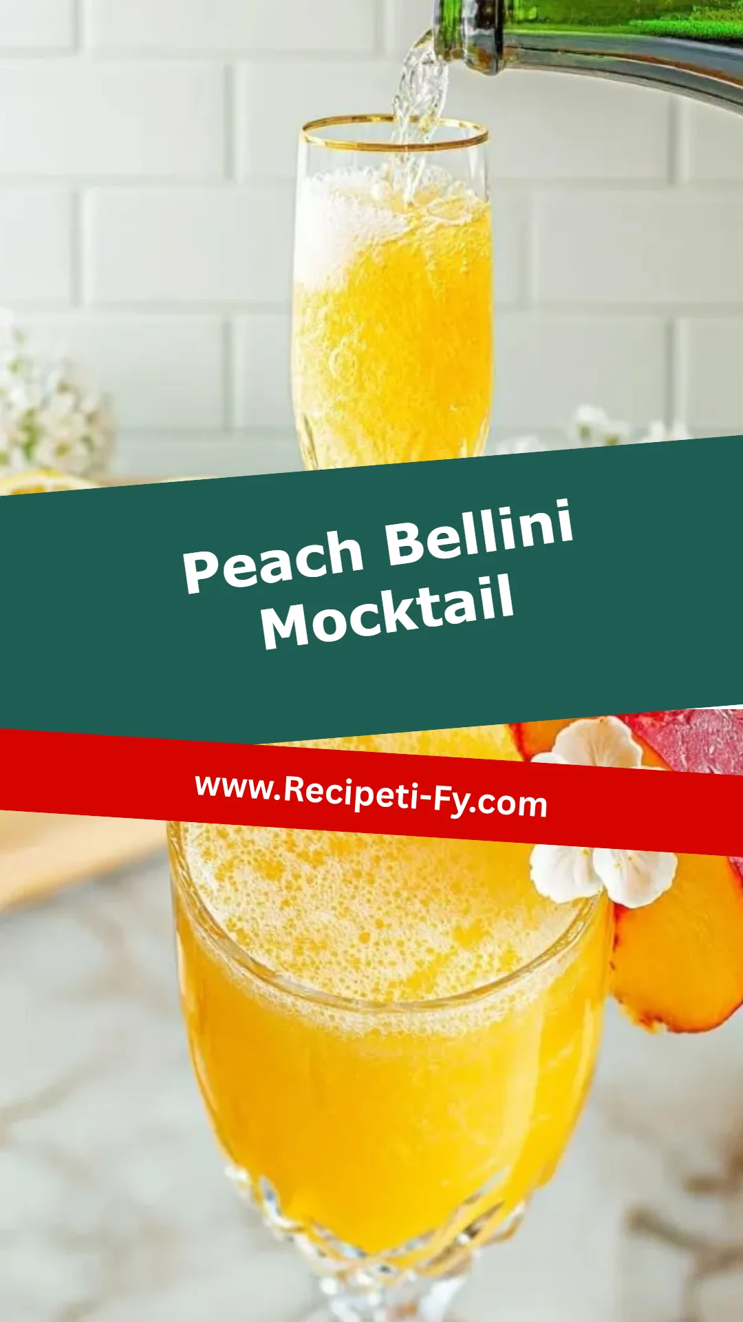 Peach Bellini Mocktail