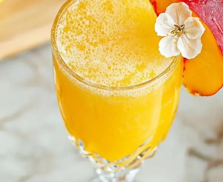 Peach Bellini Mocktail