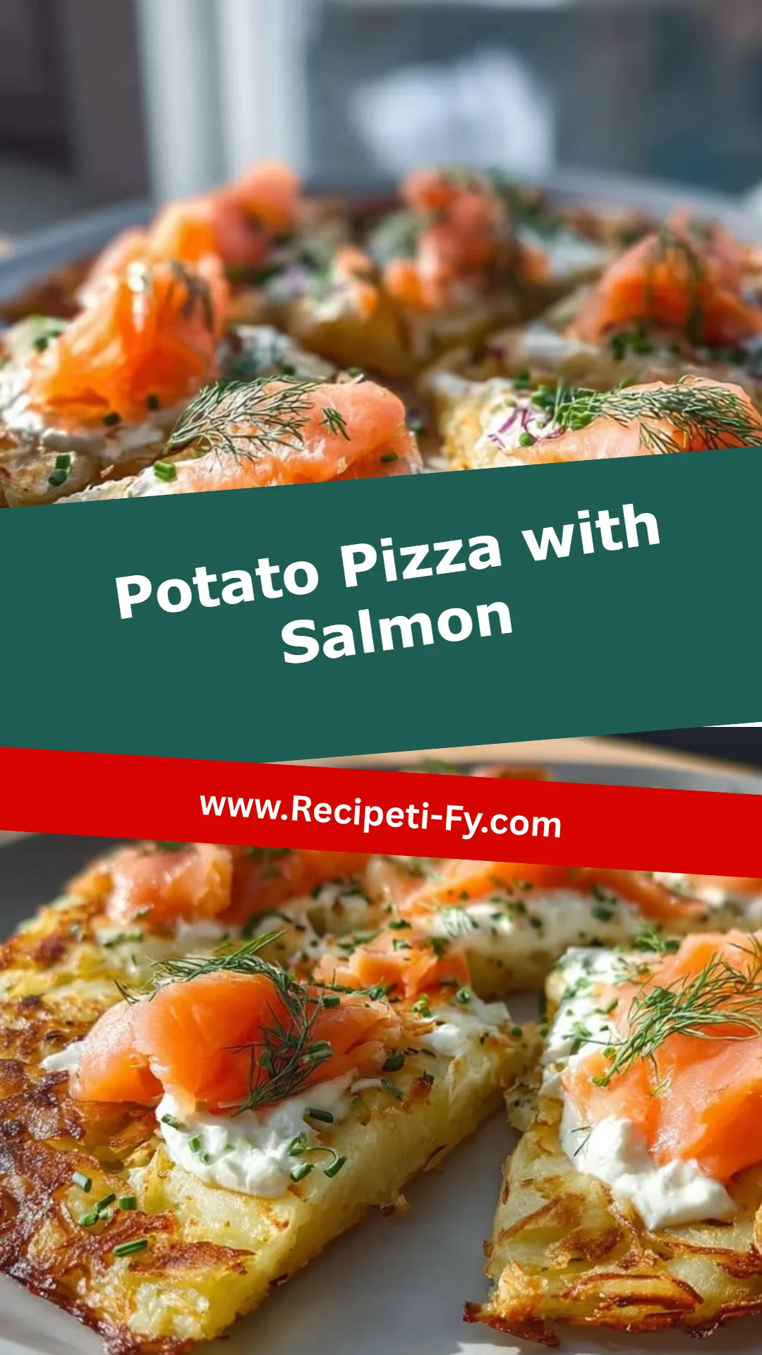 Potato Pizza with Salmon