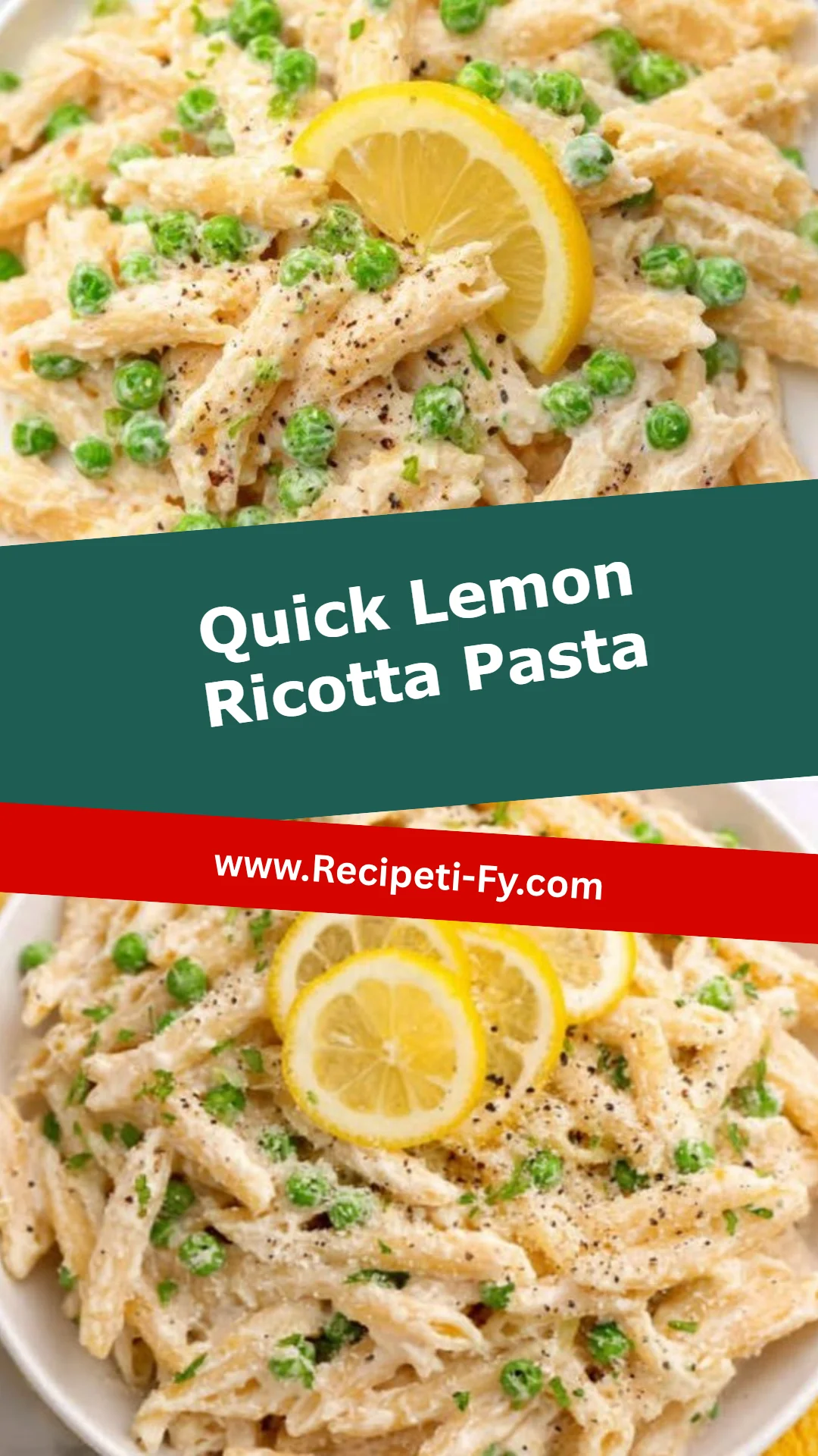 Quick Lemon Ricotta Pasta