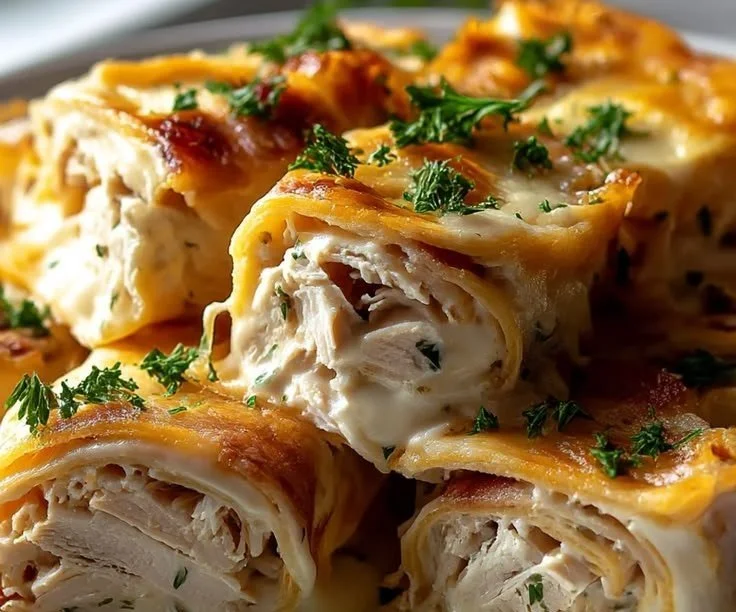 Savory chicken beef bacon wrap ready to be served on a plate
