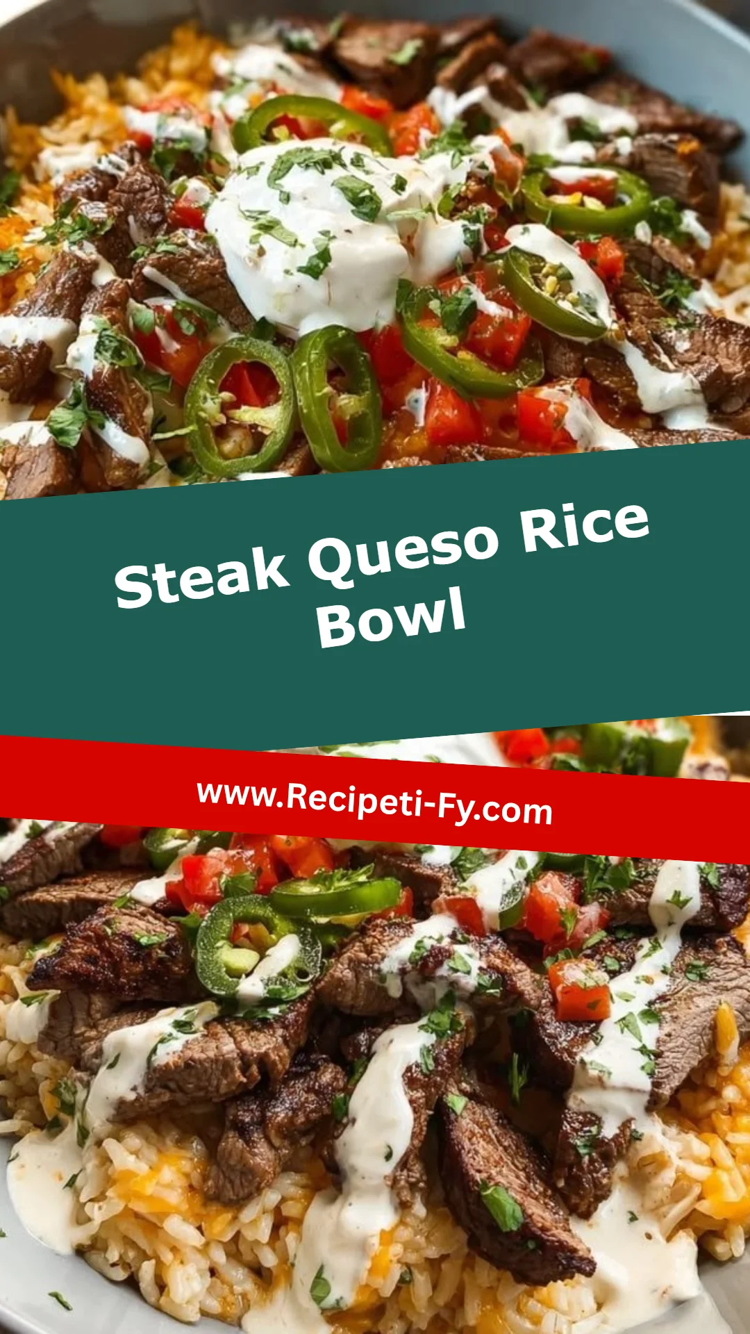 Steak Queso Rice Bowl