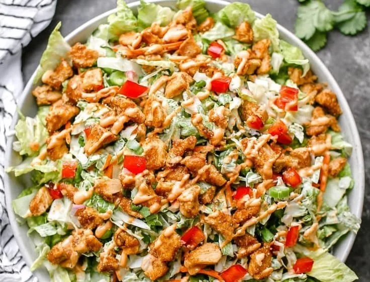 Thai Peanut Chicken Crunch Slaw Salad
