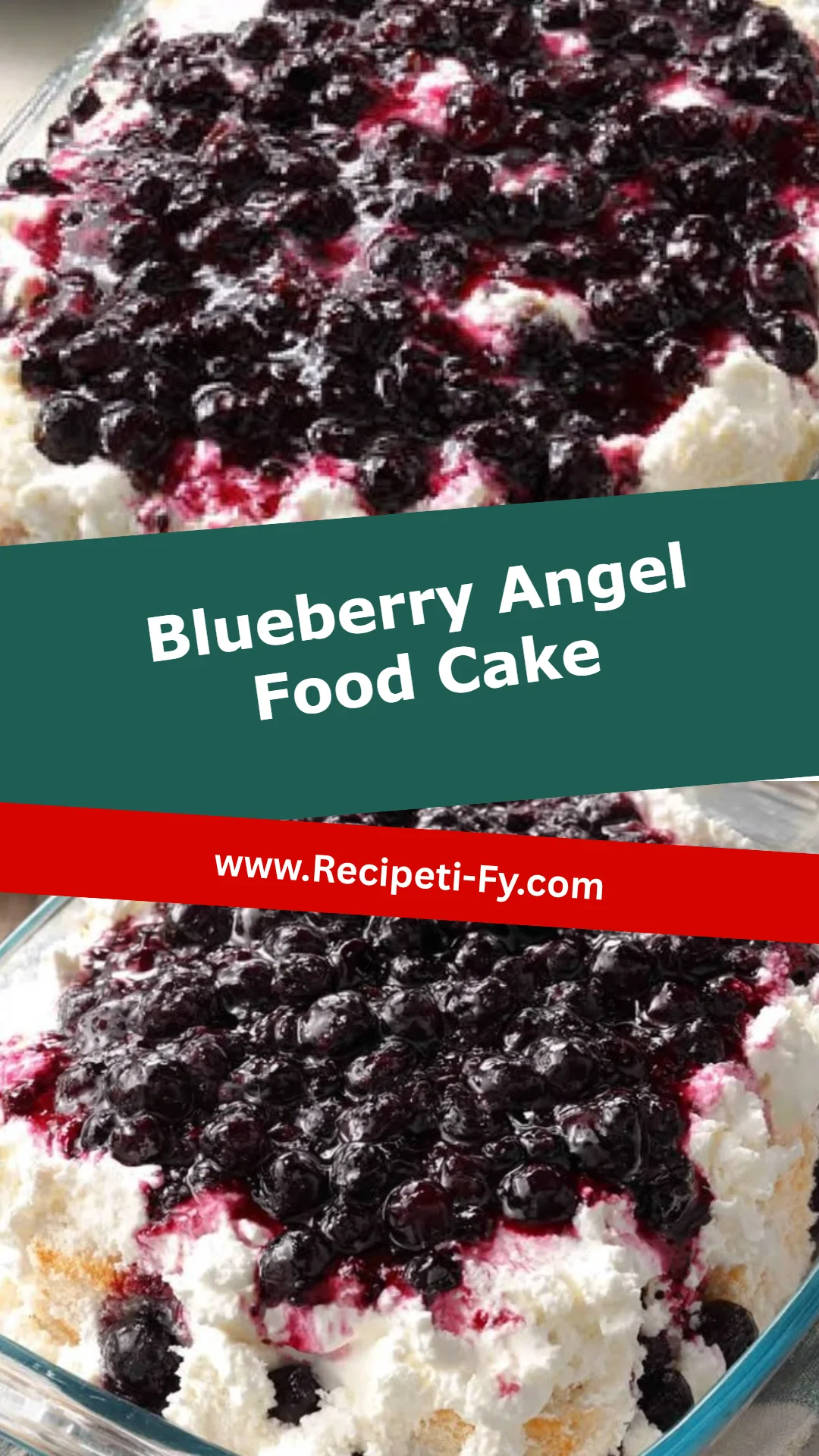 Blueberry Angel Food Cake
