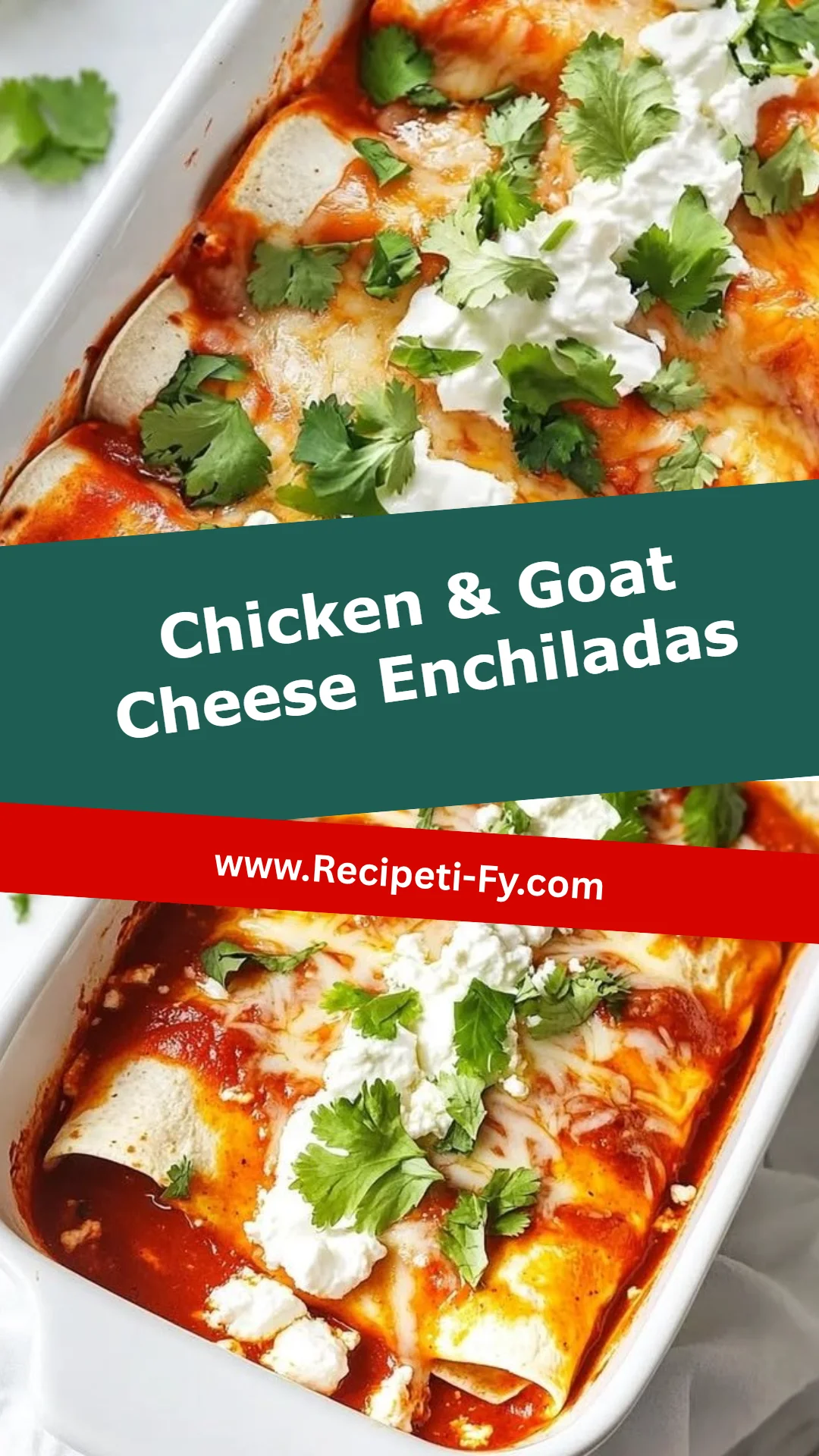 Chicken & Goat Cheese Enchiladas
