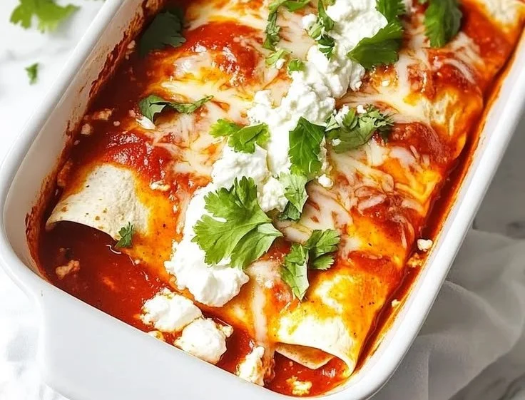 Chicken & Goat Cheese Enchiladas