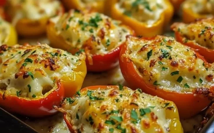 Easy Mini Cheese Stuffed Peppers: Irresistibly Gooey Bites to Savor