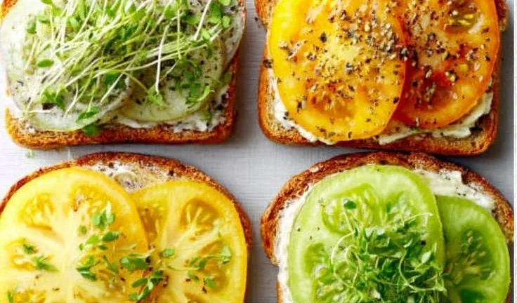 Heirloom Tomato Tartines