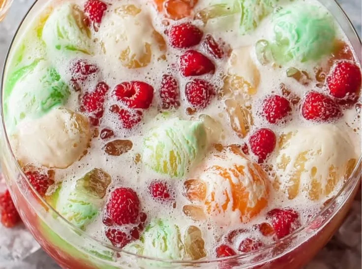 Rainbow Sherbet Punch