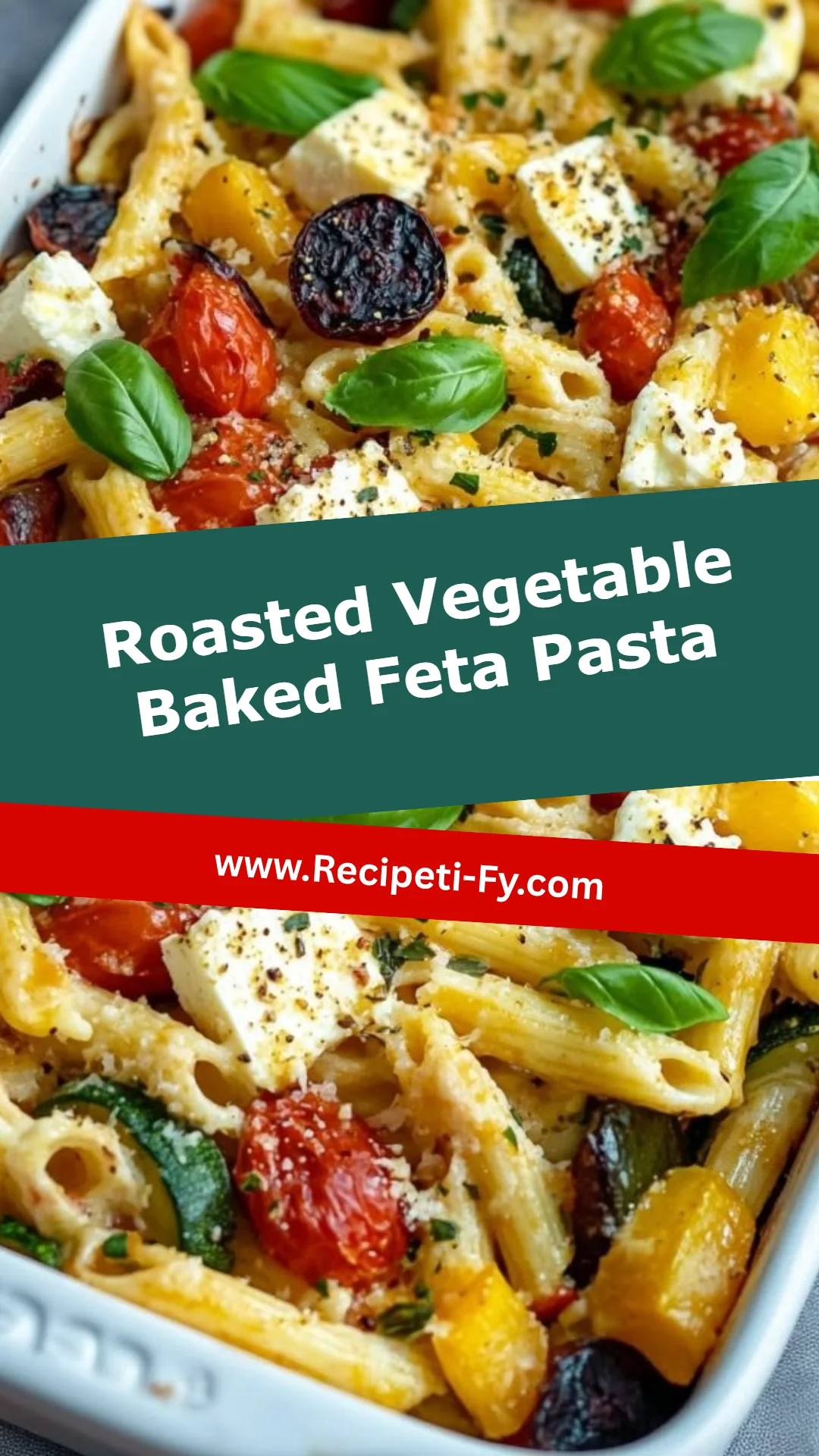 Roasted Vegetable Baked Feta Pasta