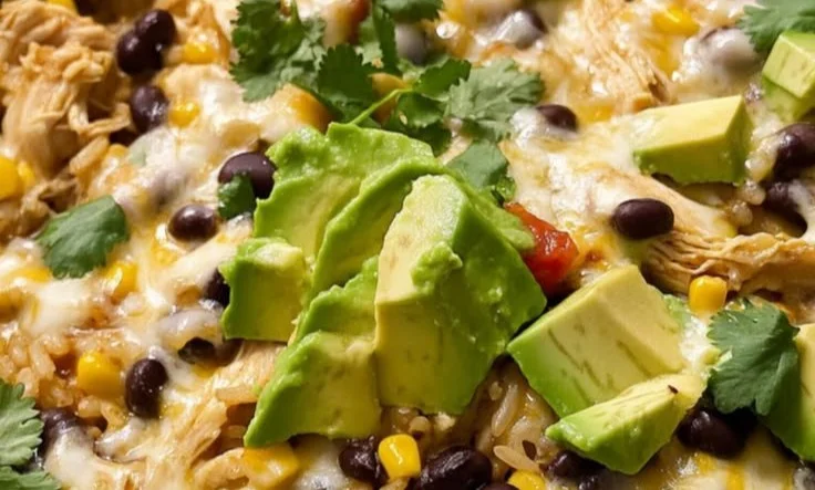 Salsa Verde Chicken & Rice Skillet