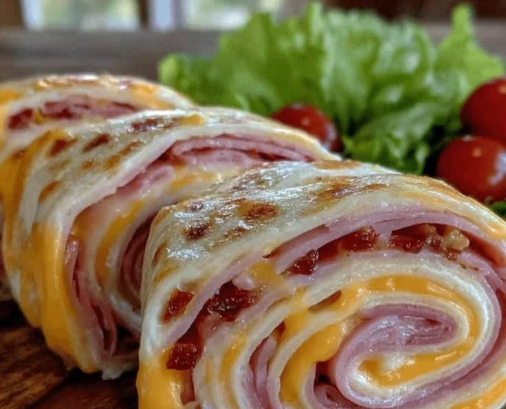 5-Ingredient ham and cheese roll-ups for a tasty lunchbox meal